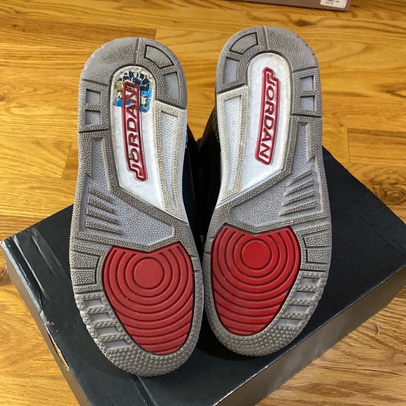 Air Jordan 3 retro OG | Black/Fire red - cement grey - Picture 7 of 8